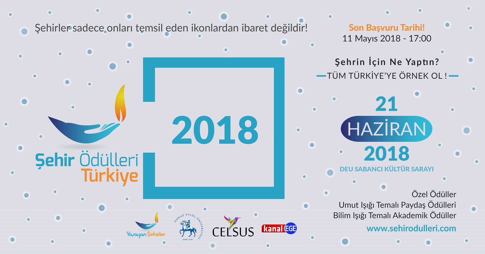 Şehirlerin Beklediği Ödüllendirme Başlıyor, Şehir Ödülleri Türkiye 2018 Aday Çağrısı Yapıldı!