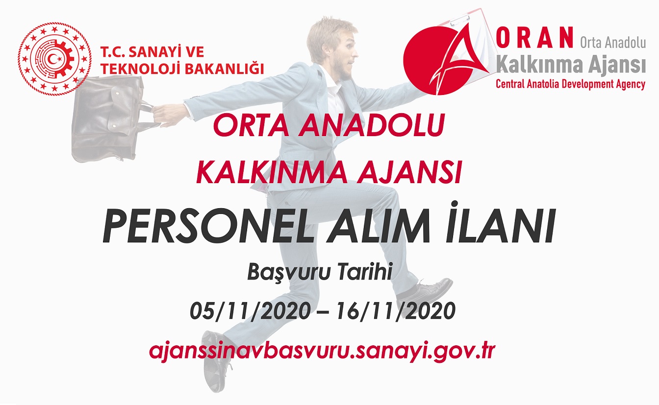 T.C. Orta Anadolu Kalkınma Ajansı Personel Giriş Sınavı İlanı