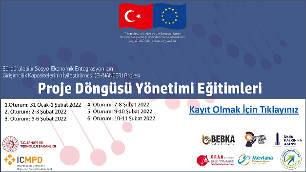 ENHANCER Projesi Kapsamında Proje Döngüsü Yönetimi Eğitimleri Verilecektir