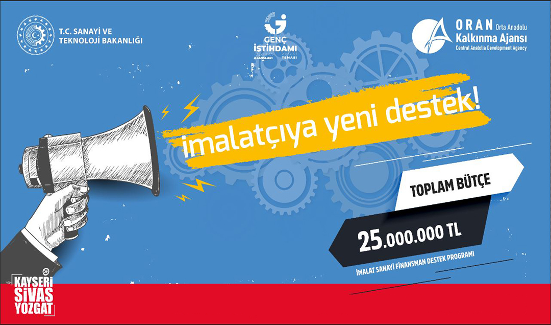 ORAN 2022 Yılı İmalat Sanayi Finansman Destek Programı Proje Başvuru Sonuçları