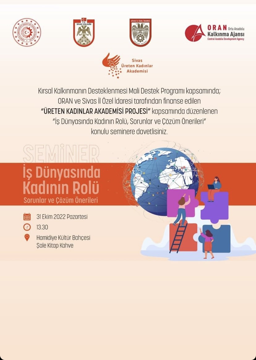 Sivas'ta İş Dünyasında Kadının Rolü, Sorunlar ve Çözüm Önerileri Semineri Gerçekleştirilecek