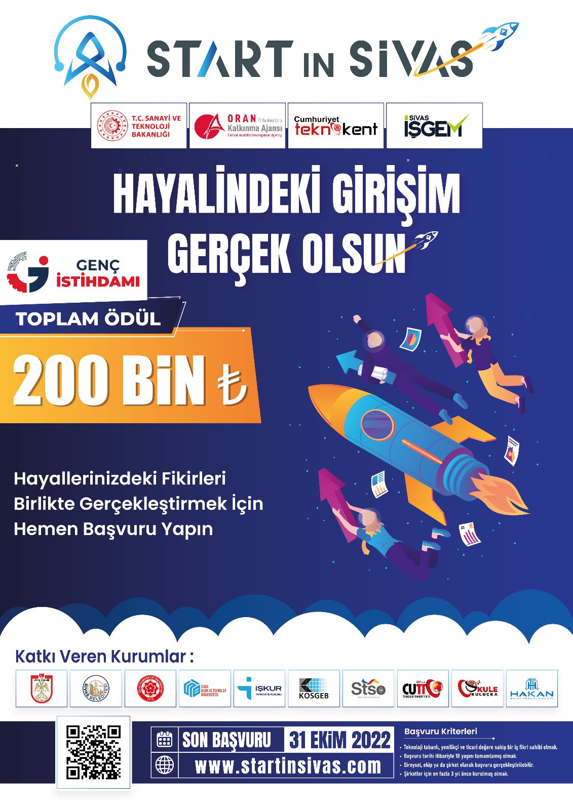 Orta Anadolu’nun Girişimcilik Ekosistemine Yeni Oyuncular Yolda: Start in Sivas Girişimci Destek Maratonu Başvuru Süreci Tamamlandı