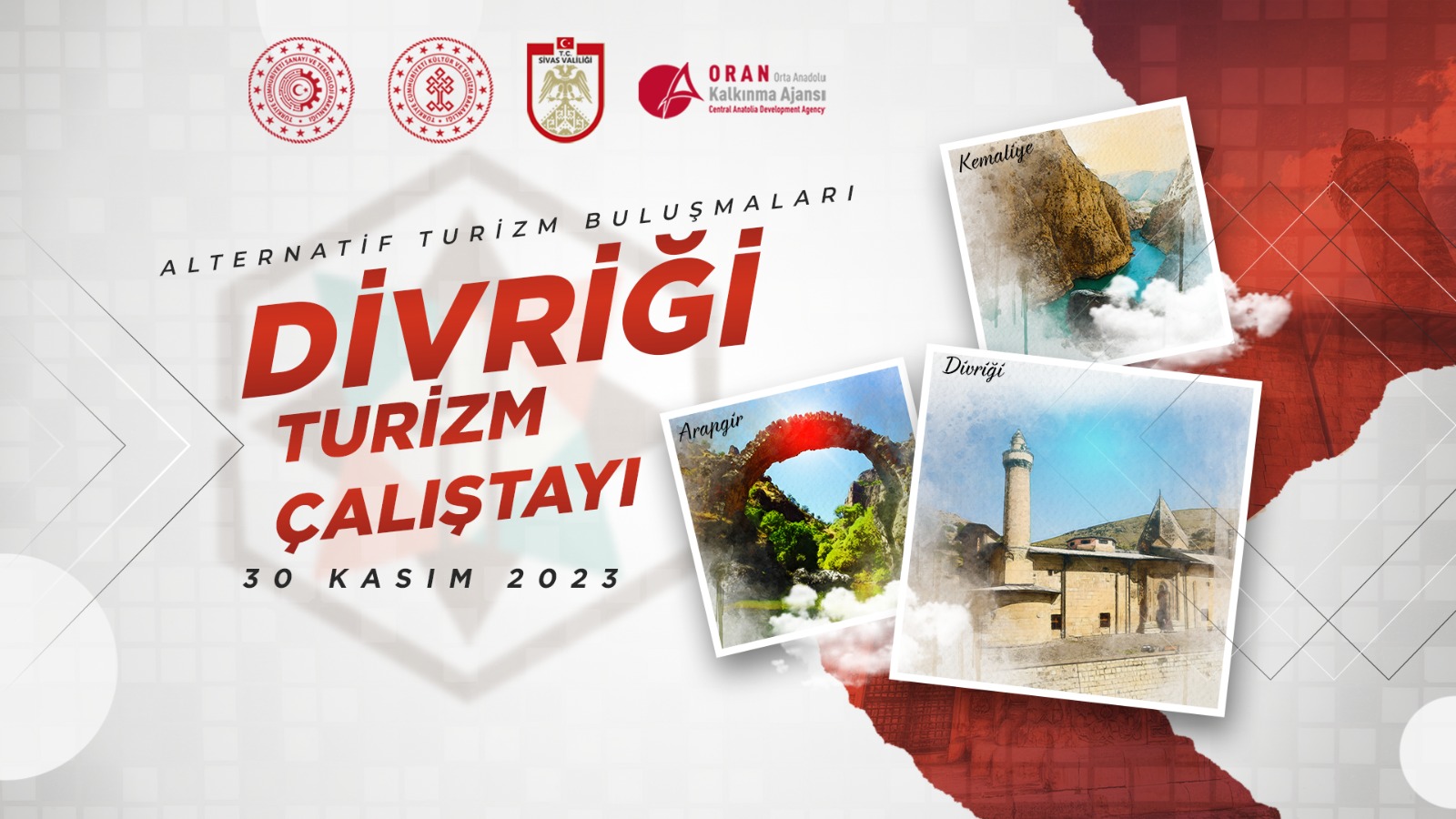 Alternatif Turizm Buluşmaları- Divriği Turizm Çalıştayı Sivas Valiliği ve ORAN İşbirliği İle Gerçekleştirildi