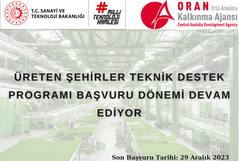 Üreten Şehirler Teknik Destek Programına Başvurular Devam Ediyor