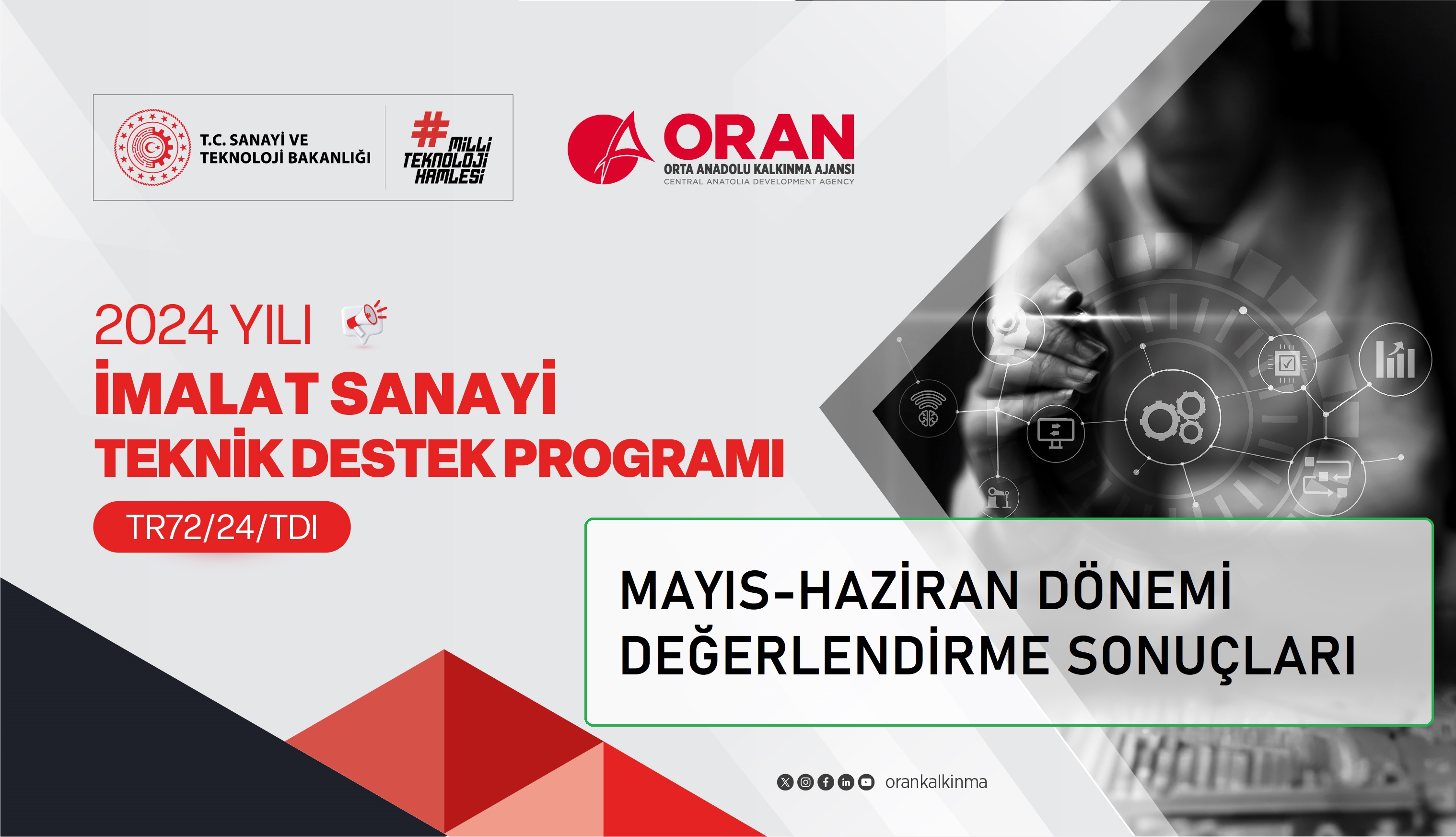İmalat Sanayi TD Programı Mayıs-Haziran 2024 Dönemi Değerlendirme Sonuçları