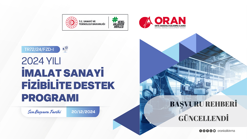 2024 Yılı İmalat Sanayi Fizibilite Destek Programı Revizyonu