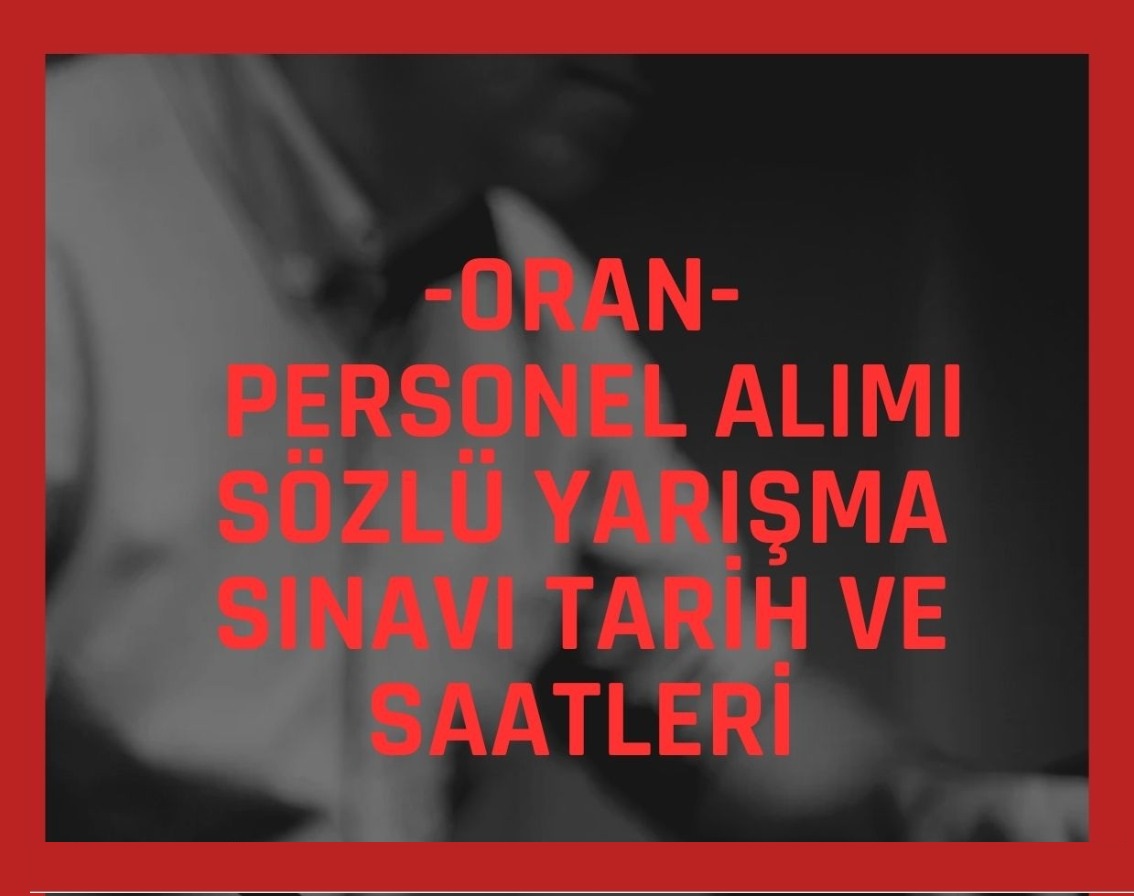 Orta Anadolu Kalkınma Ajansı Personel Alımı Mülakat Tarihleri Belirlendi
