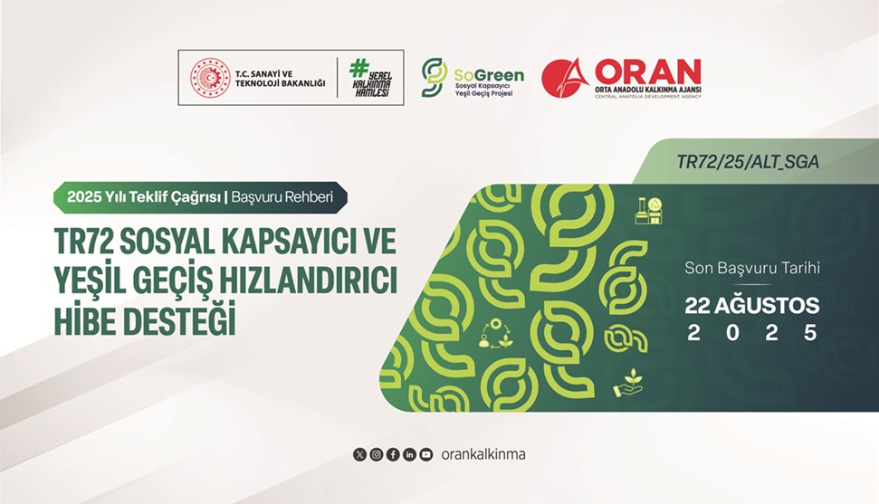 TR72 Bölgesi’nde Yeşil Dönüşüm İçin Büyük Fırsat: 35 Milyon TL Bütçeli Hibe Programı Başladı